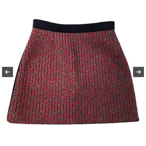 Balenciaga Wool Mini Skirt-NWT-Size:36